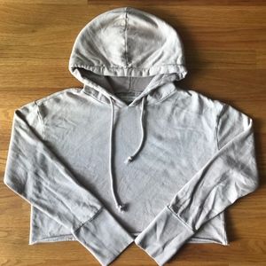 LA Hearts Pink Cropped Hoodie